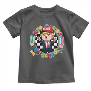 Funny Trump 100 Days Of School Toddler T Shirt Make 100 Days Great Again Pencil Apple TS11 Dark Heather Print Your Wear