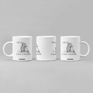Off To Cause A Kerfuffle Coffee Mug Funny Groundhog Scooter Chaos TS11 Print Your Wear