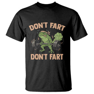 Gym Frog T Shirt Dont Fart Workout Weights Squat Humor TS11 Black Print Your Wear