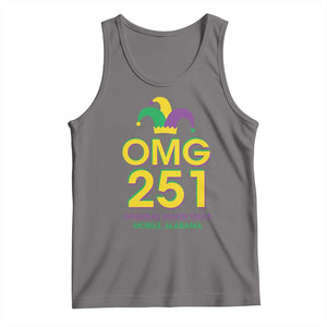 Funny Mardi Gras In Mobile Alabama Tank Top OMG 251 Original Mardi Gras Jester Hat TS11 Deep Heather Print Your Wear