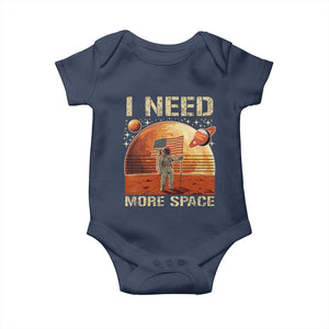 Funny Trump Mars 2025 Baby Onesie I Need More Space American Flag Astronauts Space TS11 Navy Print Your Wear