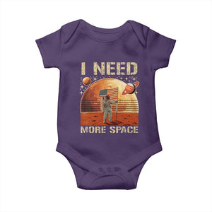 Funny Trump Mars 2025 Baby Onesie I Need More Space American Flag Astronauts Space TS11 Purple Print Your Wear