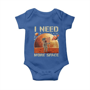 Funny Trump Mars 2025 Baby Onesie I Need More Space American Flag Astronauts Space TS11 Royal Blue Print Your Wear