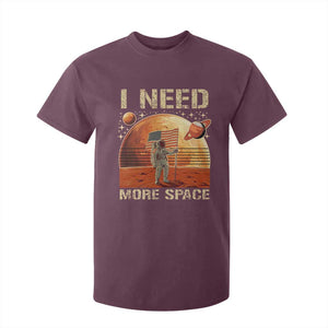 Funny Trump Mars 2025 T Shirt For Kid I Need More Space American Flag Astronauts Space TS11 Maroon Print Your Wear