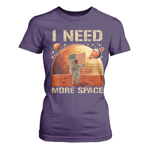 Funny Trump Mars 2025 T Shirt For Women I Need More Space American Flag Astronauts Space TS11 Purple Print Your Wear