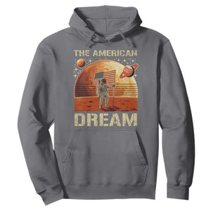 Funny Trump Mars 2025 Hoodie The American Dream American Flag Astronauts Space TS11 Charcoal Print Your Wear