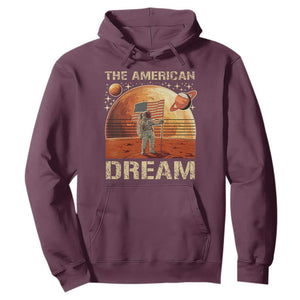 Funny Trump Mars 2025 Hoodie The American Dream American Flag Astronauts Space TS11 Maroon Print Your Wear