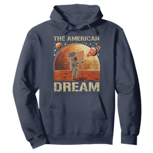 Funny Trump Mars 2025 Hoodie The American Dream American Flag Astronauts Space TS11 Navy Print Your Wear