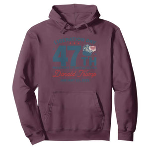 Trump Vance Liberation Day 2025 Hoodie 47TH President Of United States Statue Of Liberty TS11 Maroon Print Your Wear