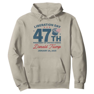 Trump Vance Liberation Day 2025 Hoodie 47TH President Of United States Statue Of Liberty TS11 Sand Print Your Wear