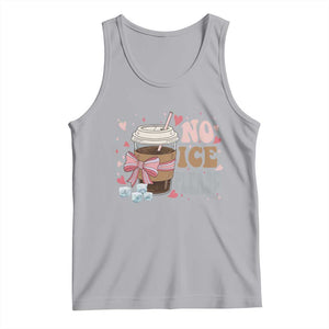 No Ice Please Tank Top Funny Coffee Lover Anti Ice Satire TS11 Athletic Heather Print Your Wear