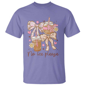 No Ice Please T Shirt Funny Coffee Lover Pro Immigration Political TS11 Violet Print Your Wear