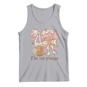 No Ice Please Tank Top Funny Coffee Lover Pro Immigration Political TS11 Athletic Heather Print Your Wear