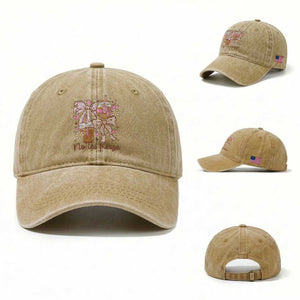 No Ice Please Washed Cotton Baseball Cap Funny Coffee Lover Pro Immigration Political TS11 Washed Cap Universal Fit Khaki Print Your Wear