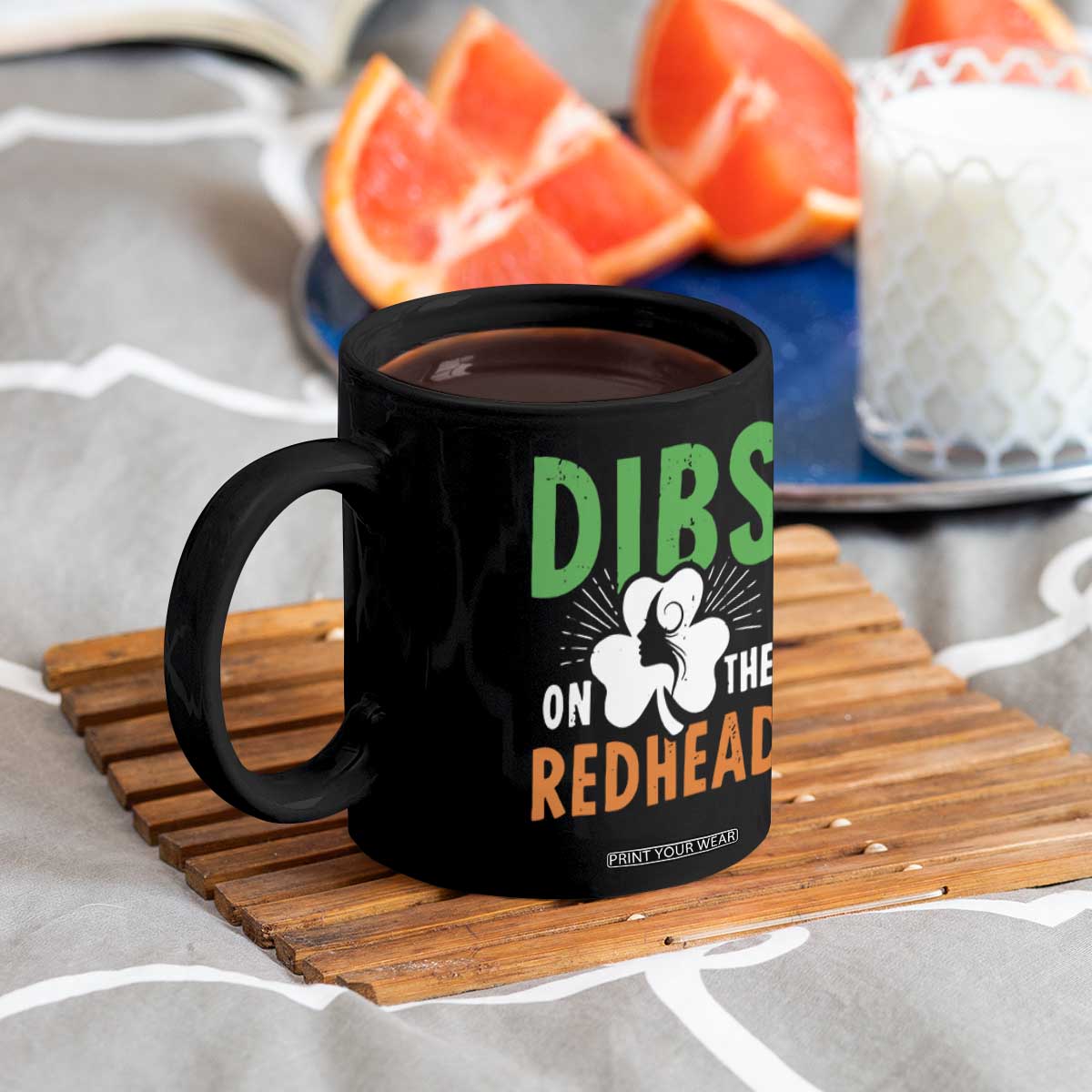 Funny Dibs On The Redhead St Patrick's Day Coffee Mug TS11 Print Your Wear