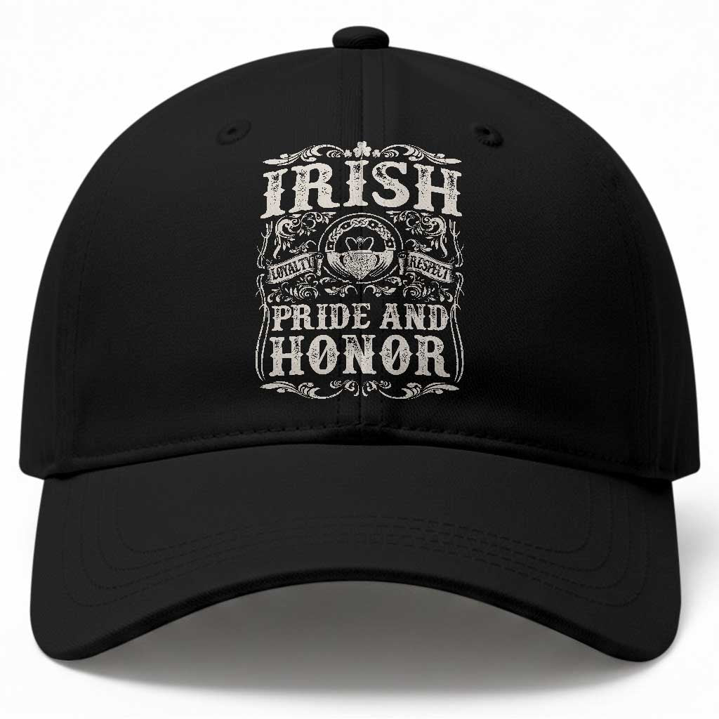 Irish Pride And Honor Baseball Cap Vintage Claddagh Ring Celtic Knot TS11 Print Your Wear