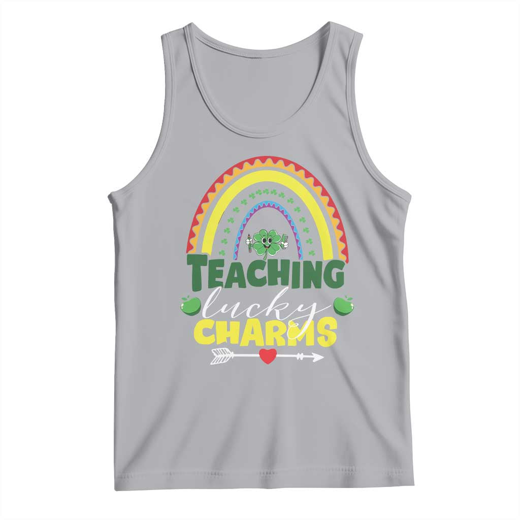 Funny St Patrick's Day Teacher Tank Top Teaching Lucky Charms TS11 Athletic Heather Print Your Wear