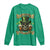 Funny St Patrick's Day Irish Beer Drinking Long Sleeve Shirt 0% Irish 100% Drunk Skull TS11 Irish Green Print Your Wear