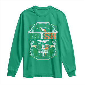 Funny Irish Beer Drinking Long Sleeve Shirt I Have Been Irish For Many Beers St Patrick's Day TS11 Irish Green Print Your Wear