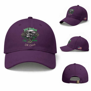 Funny Irish Pride Baseball Cap Irish Hooligan Stay True Till Death Flat Cap Skull TS11 Baseball Cap Universal Fit Purple Print Your Wear