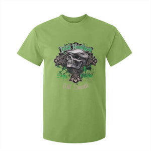 Funny Irish Pride T Shirt For Kid Irish Hooligan Stay True Till Death Flat Cap Skull TS11 Lime Print Your Wear