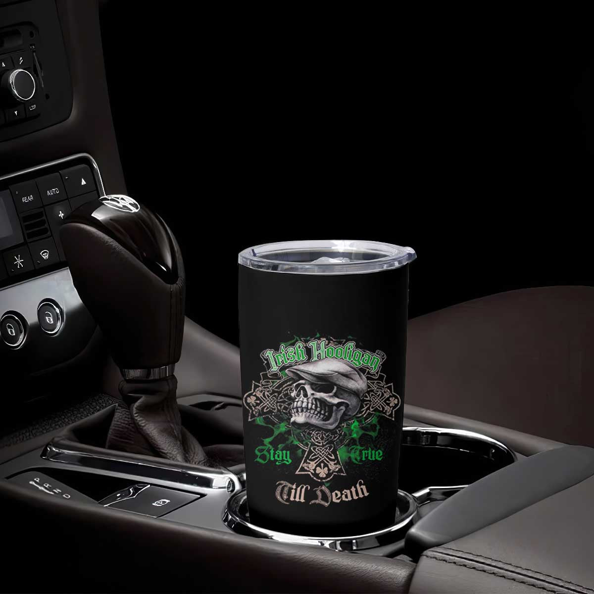 Funny Irish Pride Tumbler Cup Irish Hooligan Stay True Till Death Flat Cap Skull TS11 Print Your Wear