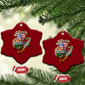 Half Irish Half Italian All American Ceramic Ornament Vintage Flag Shamrock Heritage TS11 Print Your Wear
