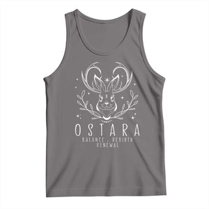 Ostara Pagan Eostre Easter Day Tank Top Balance Rebirth Renewal Bunny TS11 Deep Heather Print Your Wear