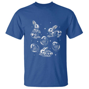 Funny Easter Day Spooky Bunny Chicks Skeleton T Shirt TS11 Royal Blue Print Your Wear