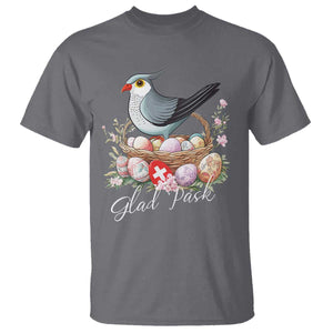 Funny Swedish Easter Day T Shirt Glad Pask Easter Eggs Cuckoo Bird TS11 Charcoal Print Your Wear