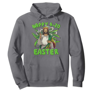 Funny Easter Day Christian Weed Hoodie Happy 420 Easter Jesus Smokes Stoner TS11 Charcoal Print Your Wear