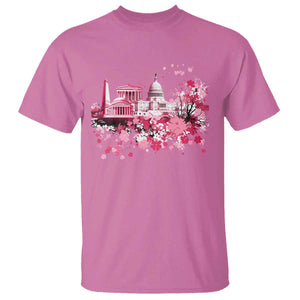 Washington DC Cherry Blossoms T Shirt Capitol Building Monuments Memorials Sakura TS11 Azalea Print Your Wear