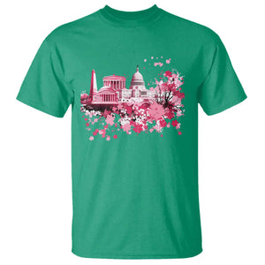 Washington DC Cherry Blossoms T Shirt Capitol Building Monuments Memorials Sakura TS11 Irish Green Print Your Wear