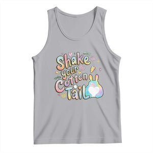 Funny Easter Day Retro Bunny Shake Your Cotton Tail Tank Top TS11 Athletic Heather Print Your Wear