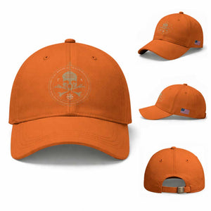 Eastern Orthodox Cross Skull IC XC Nika Jesus Church Baseball Cap TS11 Baseball Cap Universal Fit Orange Print Your Wear