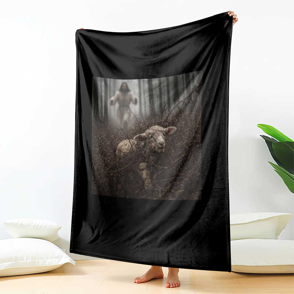 Christian Biblical Parable Of Lost Sheep Scene Throw Blanket Funny Photo TS11 Print Your Wear