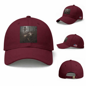 Christian Biblical Parable Of Lost Sheep Scene Baseball Cap Funny Photo TS11 Baseball Cap Universal Fit Maroon Print Your Wear