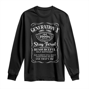 Gen X Long Sleeve Shirt Stay Feral Independent Resourceful Self Sufficient