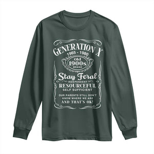 Gen X Long Sleeve Shirt Stay Feral Independent Resourceful Self Sufficient