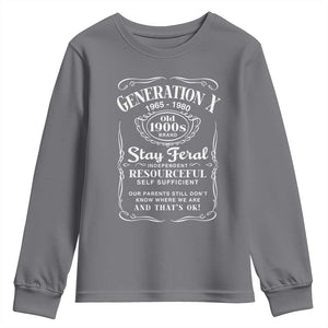 Gen X Youth Sweatshirt Stay Feral Independent Resourceful Self Sufficient