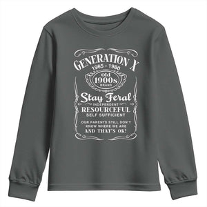 Gen X Youth Sweatshirt Stay Feral Independent Resourceful Self Sufficient