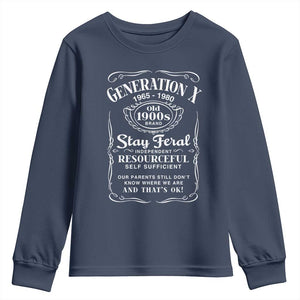 Gen X Youth Sweatshirt Stay Feral Independent Resourceful Self Sufficient