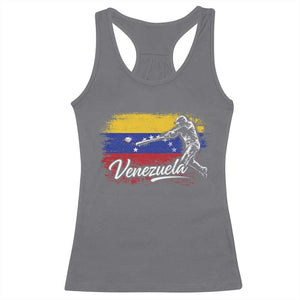 Venezuela Baseball Batter Venezuelan Sport Fan Racerback Tank Top TS11 Charcoal Print Your Wear