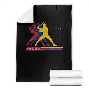 Baseball Venezuela Sport Fan Venezuelan Flag Batter Player Throw Blanket TS11 Black Print Your Wear