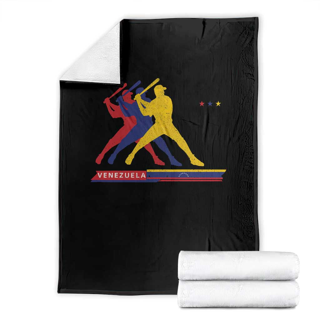 Baseball Venezuela Sport Fan Venezuelan Flag Batter Player Throw Blanket TS11 Black Print Your Wear