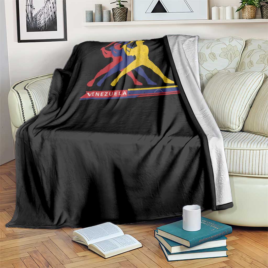 Baseball Venezuela Sport Fan Venezuelan Flag Batter Player Throw Blanket TS11 Print Your Wear