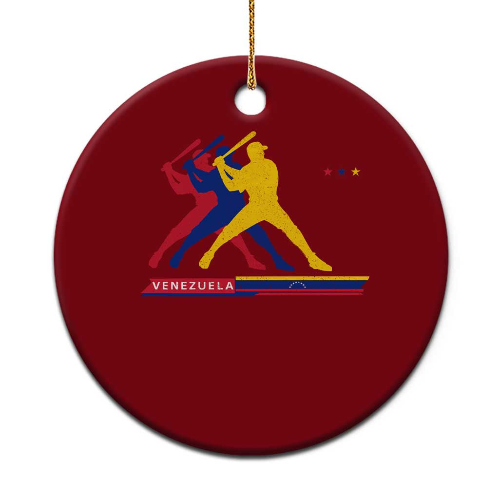 Baseball Venezuela Sport Fan Venezuelan Flag Batter Player Ceramic Ornament TS11 1pc Red Print Your Wear