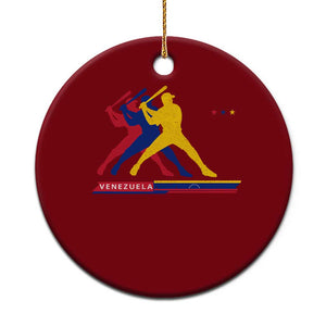 Baseball Venezuela Sport Fan Venezuelan Flag Batter Player Ceramic Ornament TS11 1pc Red Print Your Wear