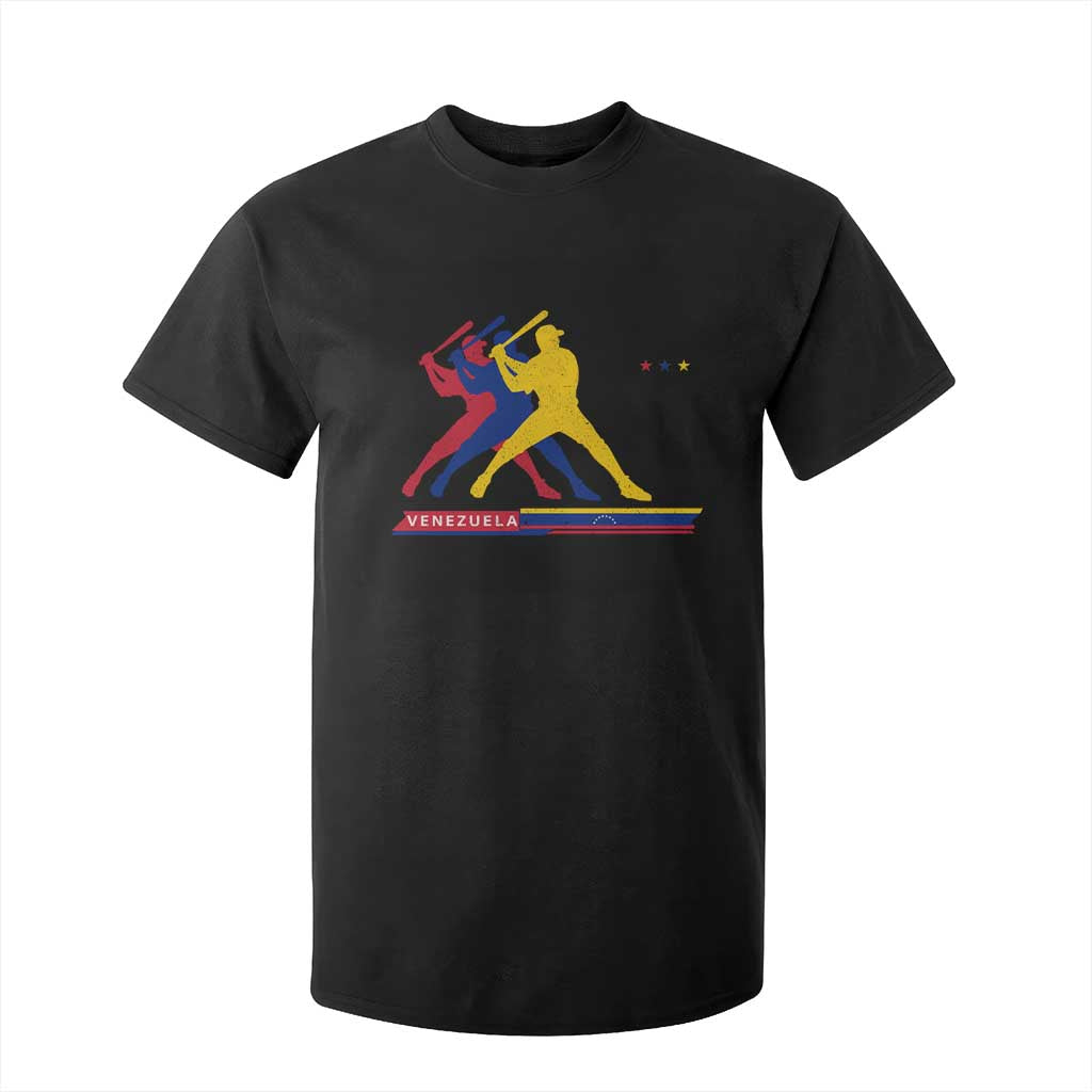 Baseball Venezuela Sport Fan Venezuelan Flag Batter Player T Shirt For Kid TS11 Black Print Your Wear
