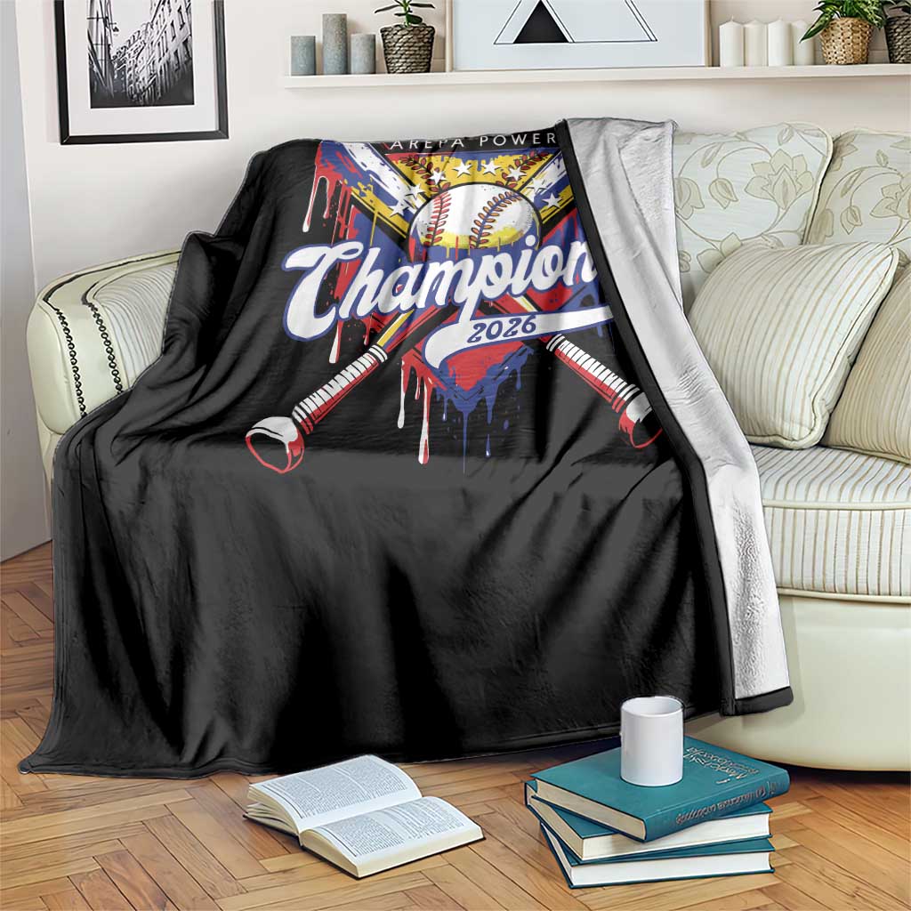 Venezuela Champions 2026 Throw Blanket Baseball Lover Home Plate Drip TS11 Print Your Wear
